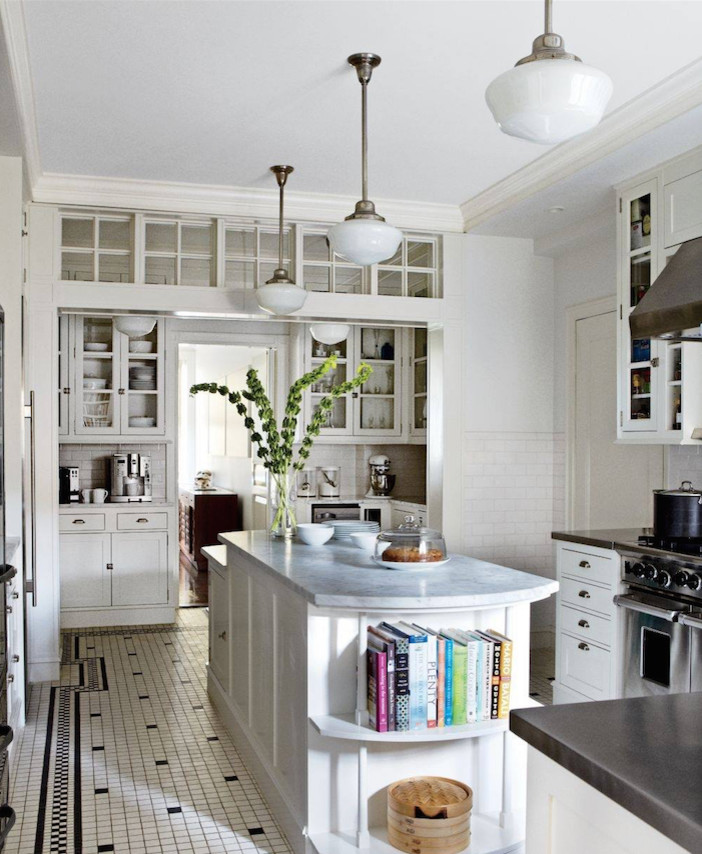 Inspiration for a transitional kitchen remodel in New York
