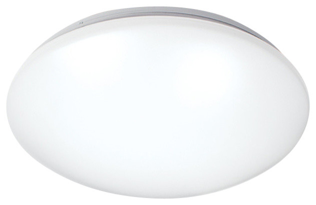 WAC Lighting Glo 11" LED White Flush Mount, Warm White 2700K