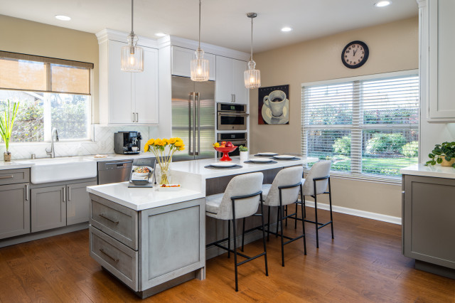 Modern Farmhouse Kitchen lantlig-koek