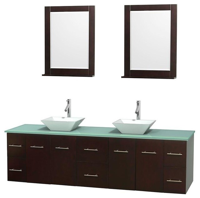80 Double Bathroom Vanity Countertop Sinks 24 Mirrors 80 Double Bathroom Vanity Countertop Sinks 24 Mirrors Contemporary Vanities And Sink Consoles By Custom Bath Designs