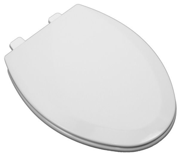 PROFLO PFTSHEC2000 Elongated ClosedFront Toilet Seat Contemporary Toilet Seats by