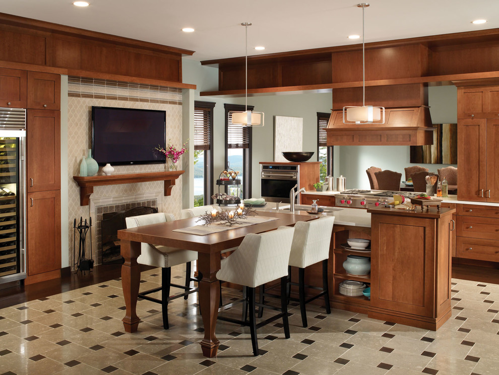 This is an example of a transitional kitchen in Other.