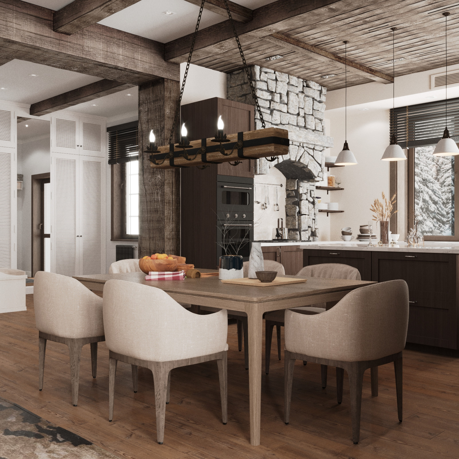 Дизайн интерьера гостиной на Луговой 41кв м