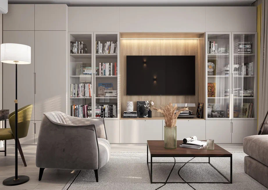 Ремонт квартиры 78 м2 в современном стиле с элементами сканди