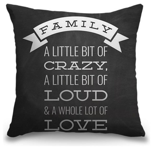 Family Quotes Family Description Pillow Contemporary