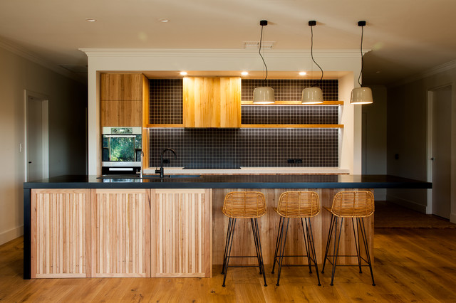 Blackwood | Black contemporary-kitchen