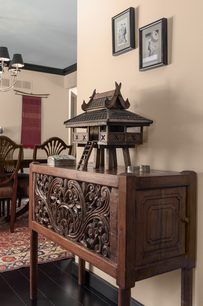 This is an example of an asian dining room in St Louis.
