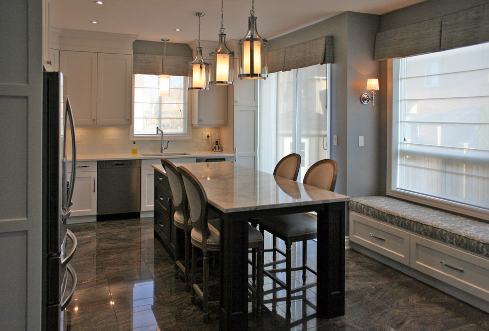 Transitional kitchen photo in Toronto