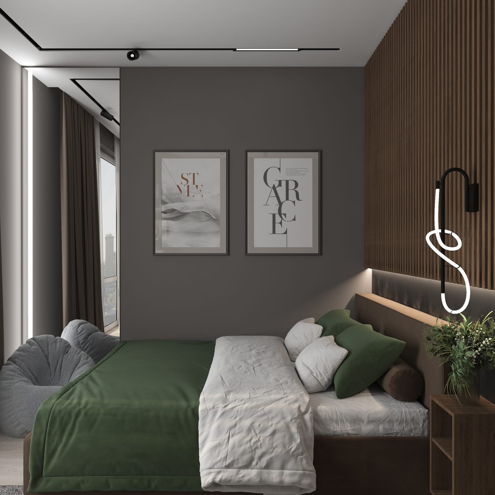 Пространство для семьи с двумя детьми. Москва, ЖК Западный порт