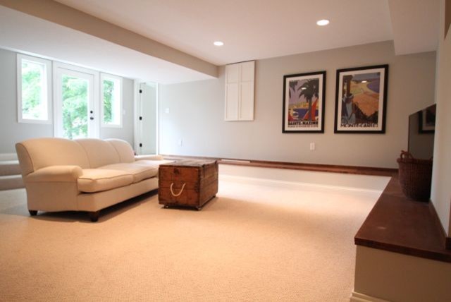 Low Ceiling - Basement Transformation - Traditional - Minneapolis - by ...