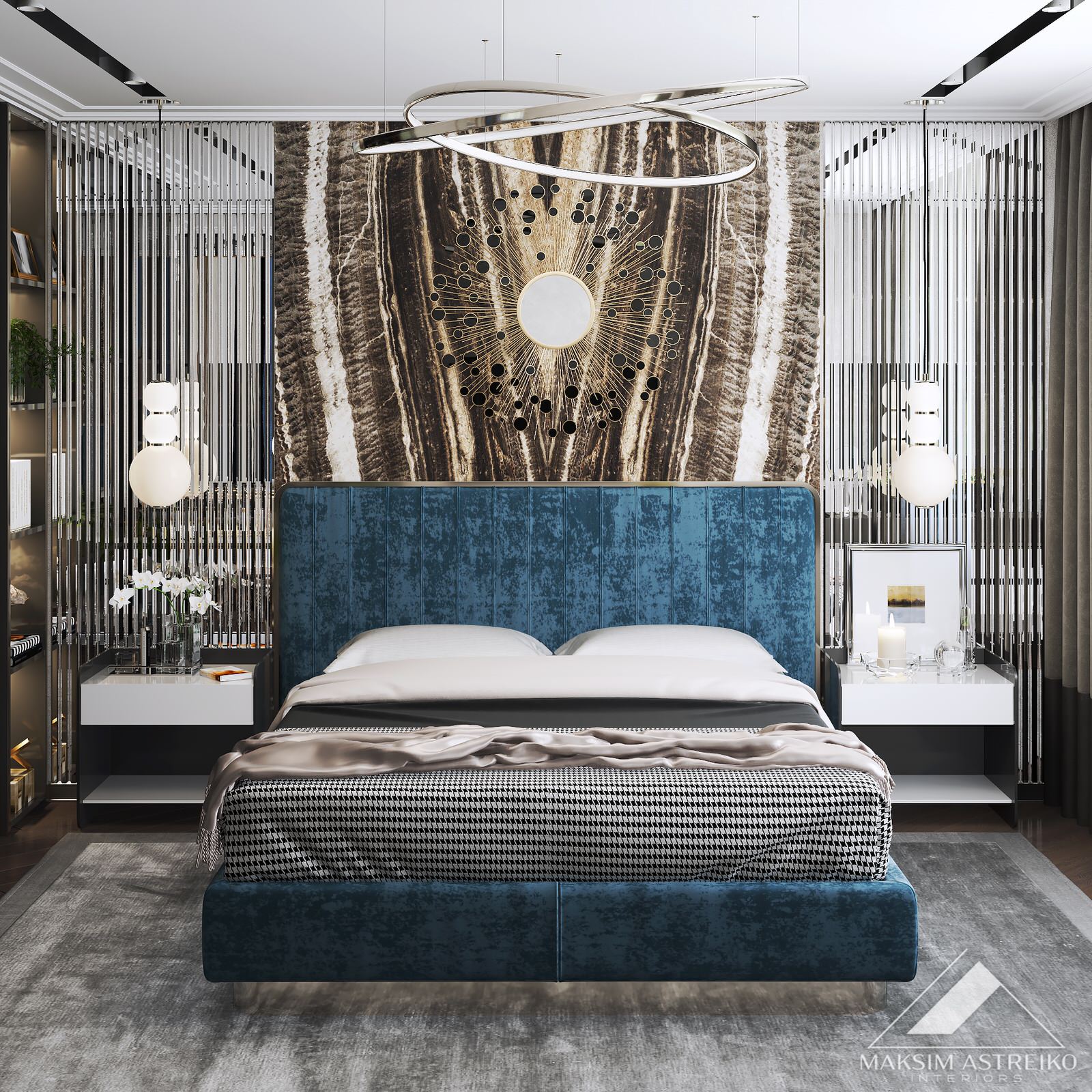 Современный интерьер с элементами арт деко