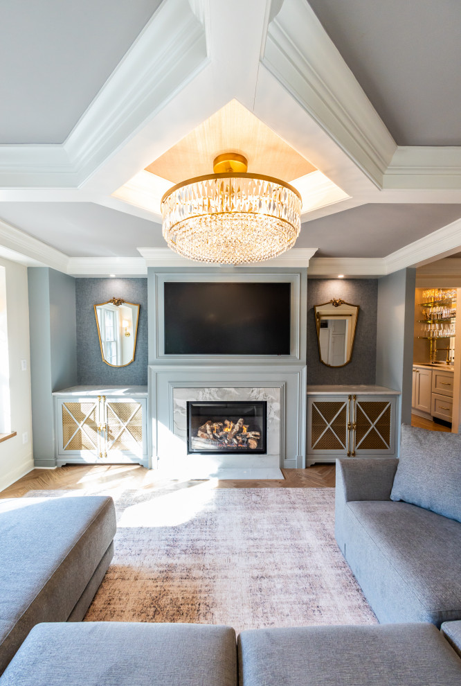 Inspiration for a huge transitional home design remodel in Baltimore