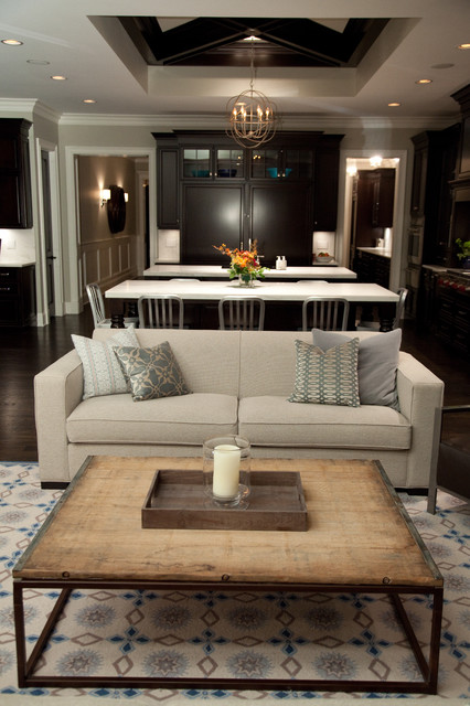 Oakley Home Builder rustik-vardagsrum