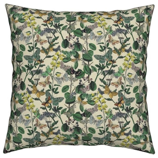 Butterflies Butterfly Bugs Insect Victorian Throw Pillow