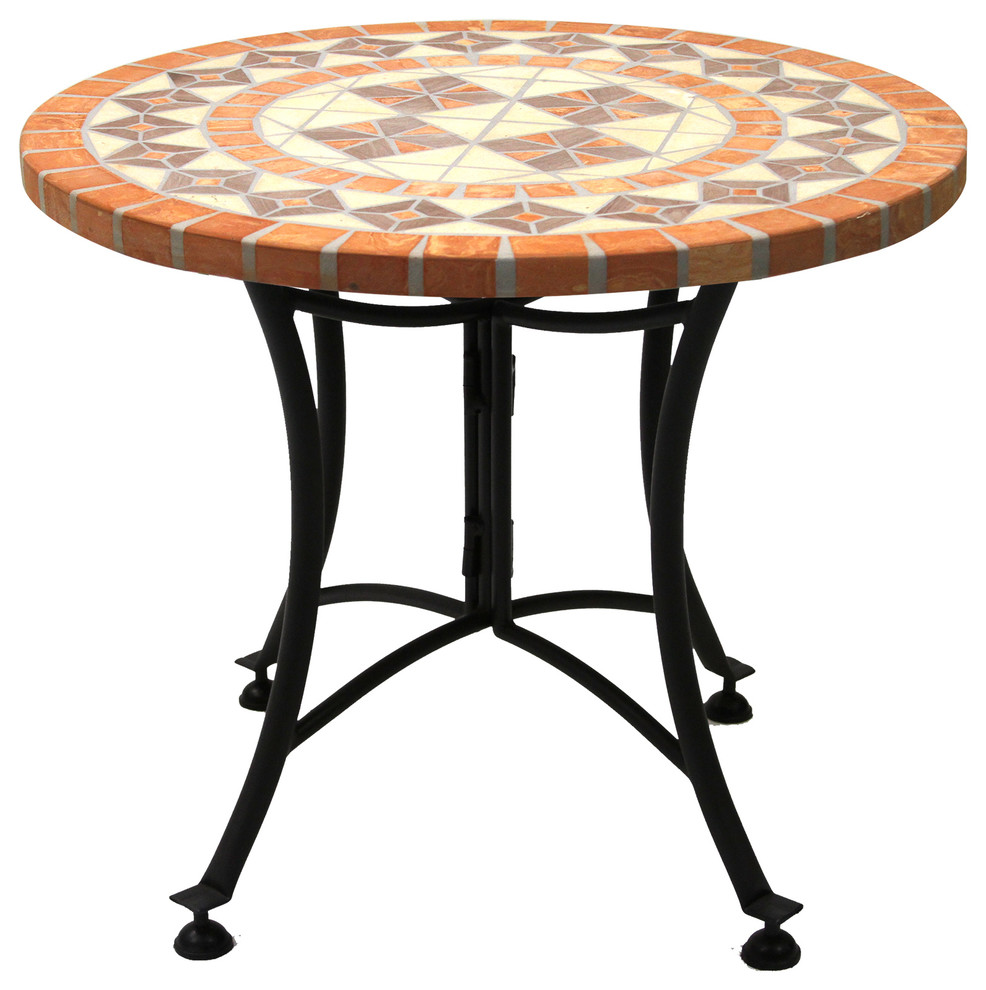 Anza Outdoor Accent Table Transitional Outdoor Side Tables by