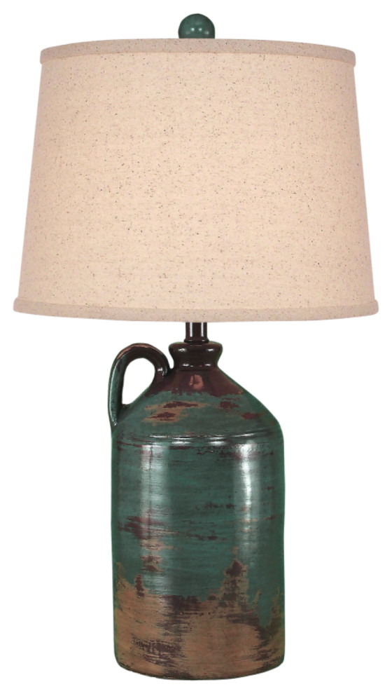 Harvest 1Handle Jug Table Lamp Farmhouse Table Lamps by