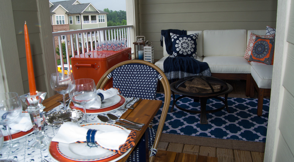 Example of a transitional deck design in Raleigh