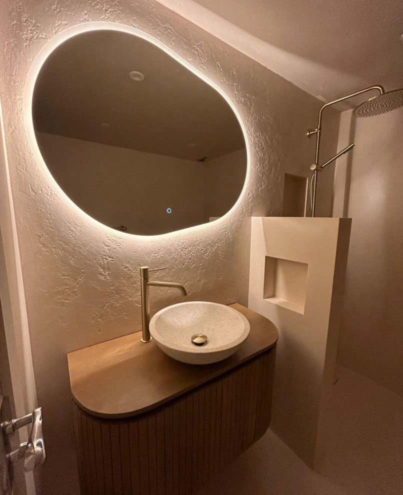 Современное решение для ванных комнат — отделка микроцементом