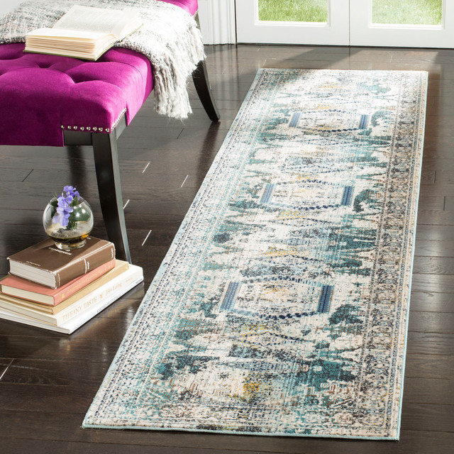 Safavieh Baldwin Collection BDN128 Rug, 2'2"x10' Contemporary Hall