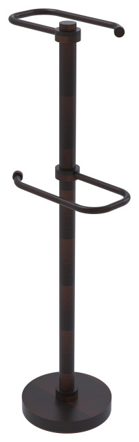 Free Standing Two Roll Toilet Tissue Stand, Venetian Bronze