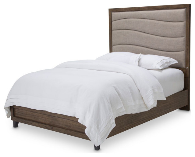 AICO Michael Amini Kathy Ireland Del Mar Panel Bed, Queen
