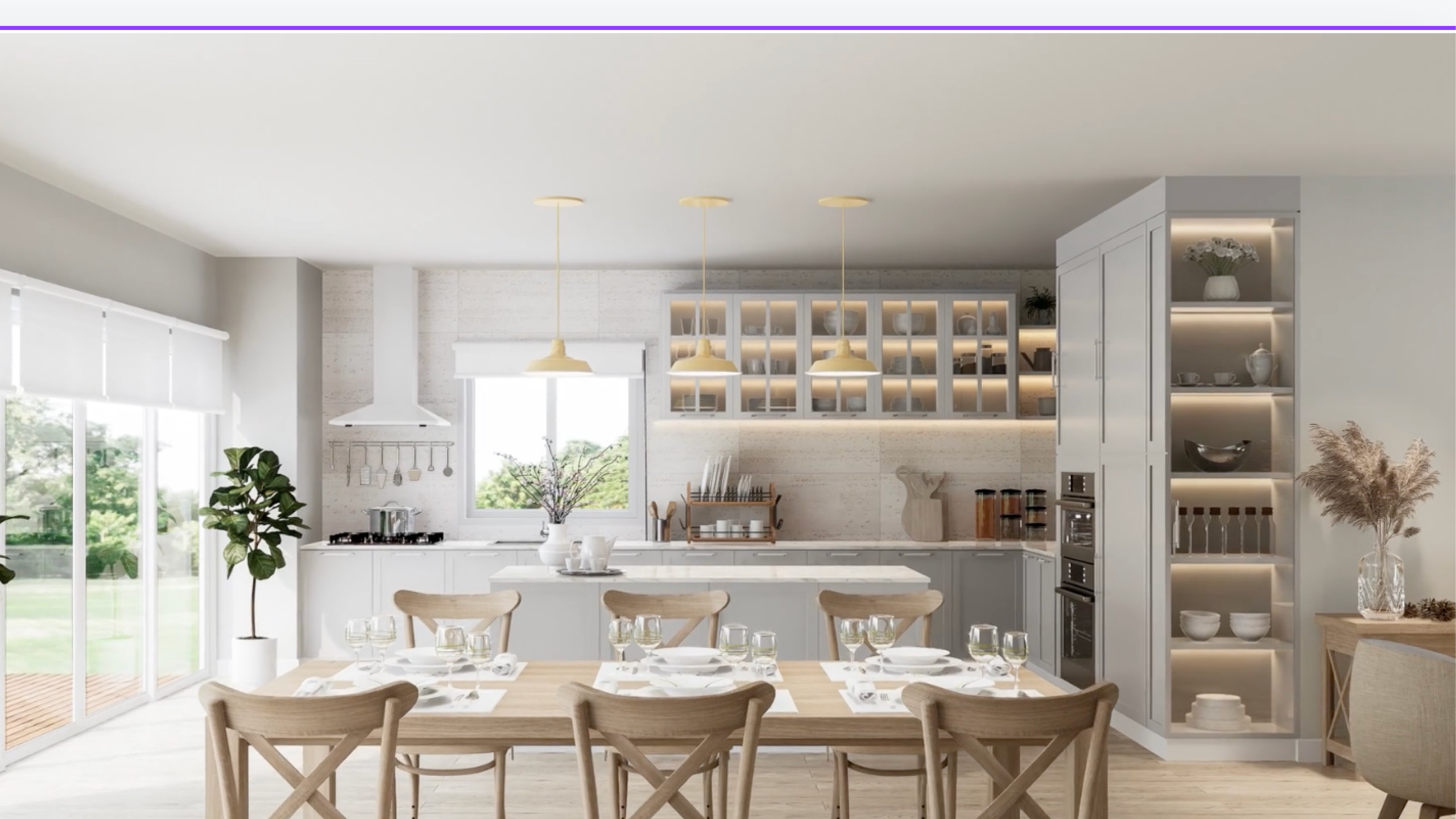 Warm and Inviting Dining Room with Organic Touches in Guildford