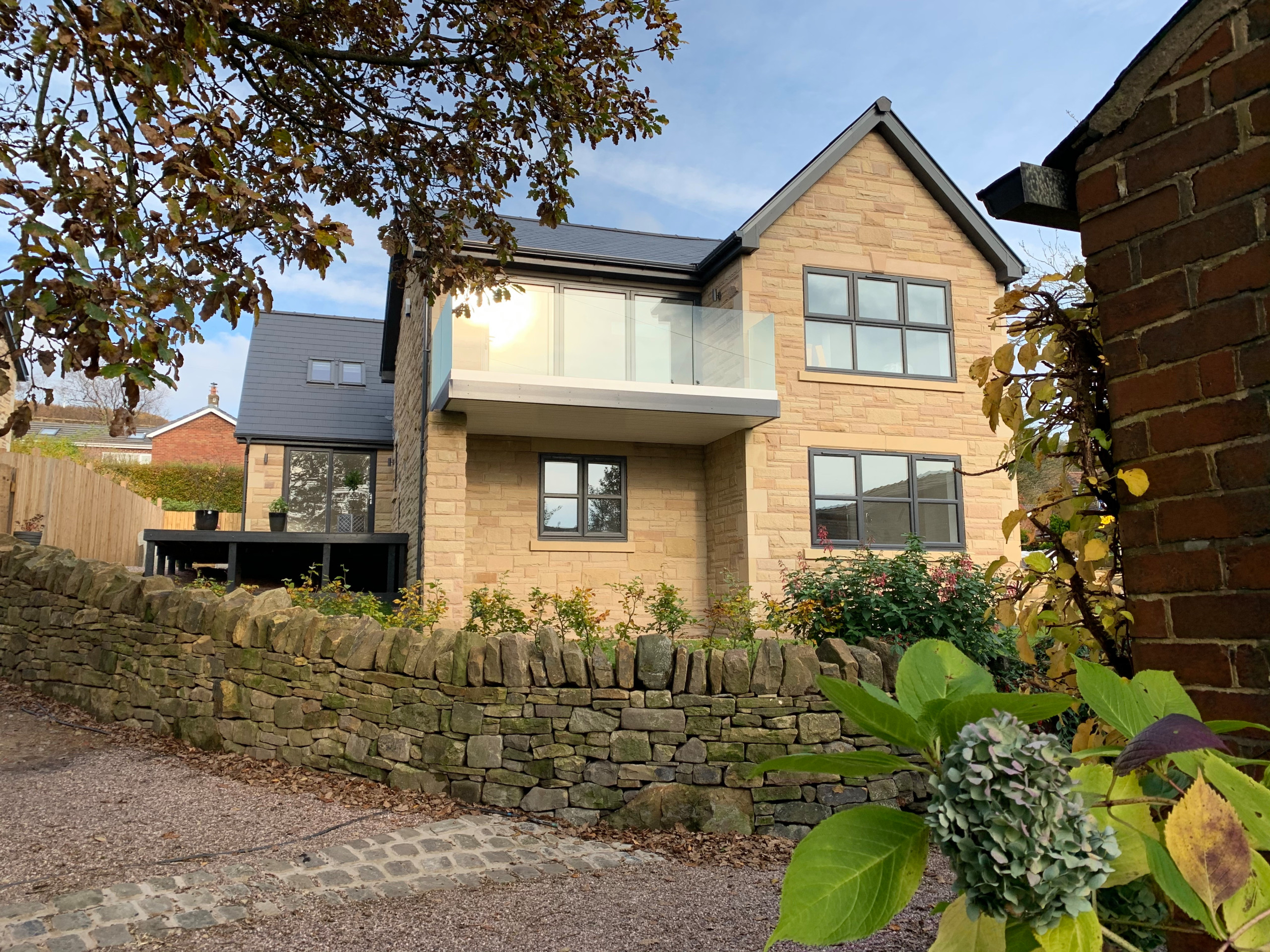 New build stone houses