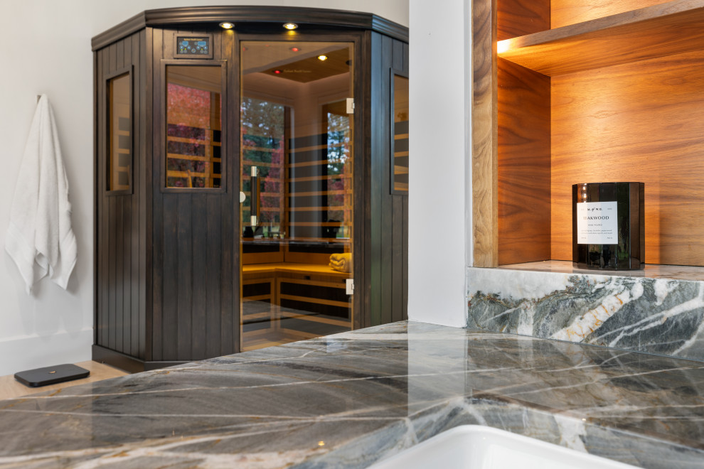 Inspiration for a rustic wine cellar remodel in Albuquerque