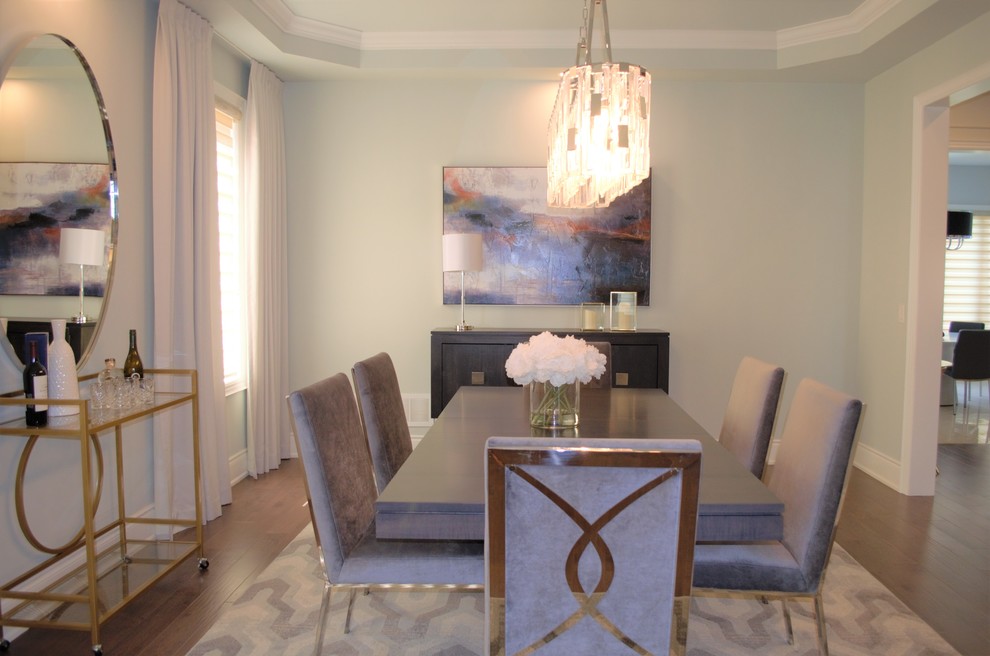 Transitional dining room photo in Toronto