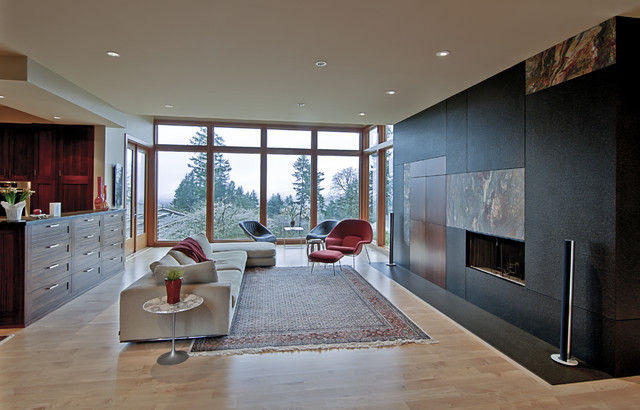 Warm Woods moderne-salon