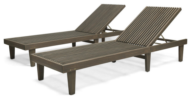 outdoor wood chaise lounge