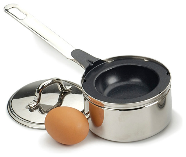 Endurance Nonstick Stainless Steel 1 Egg Poacher Set Contemporary Specialty Cookware by
