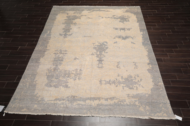 9'x12' Hand Knotted Wool Antique Reproduction Oriental Rug Beige, Gray