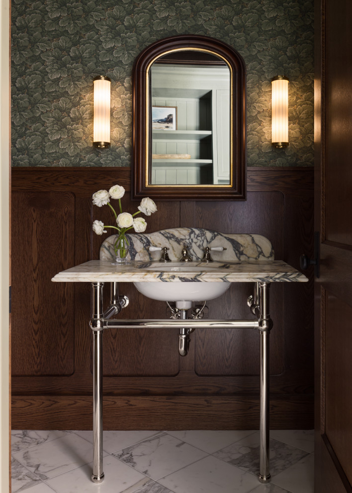 Lee Boulevard - Transitional - Powder Room - Kansas City - by Homoly ...