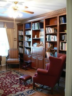 Elegant home office photo in Austin
