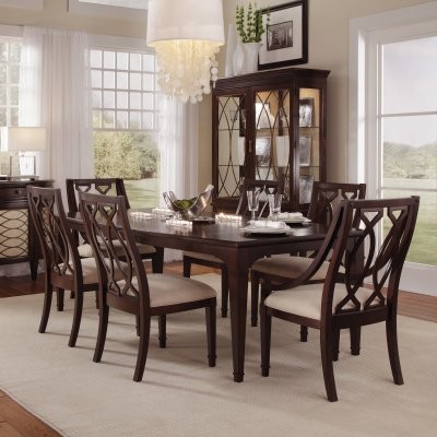 A.R.T. Furniture Intrigue 7 piece Rectangle Dining Set with Wood Back Chairs - D