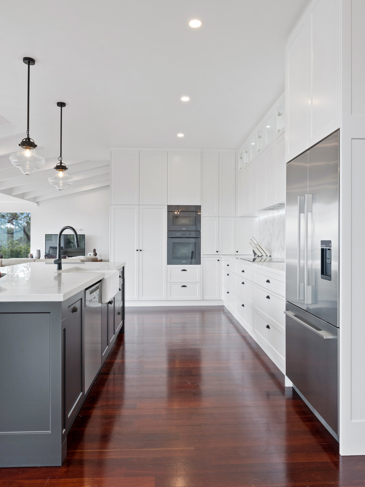 This is an example of a transitional kitchen in Perth.