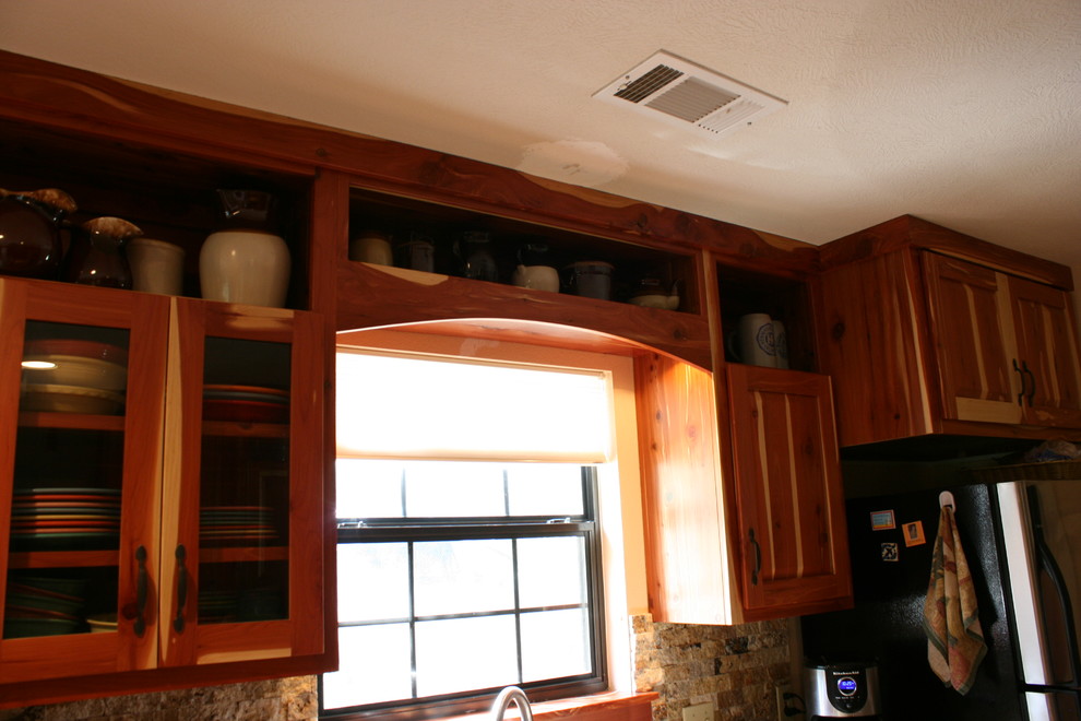 Mountain style kitchen photo in Austin