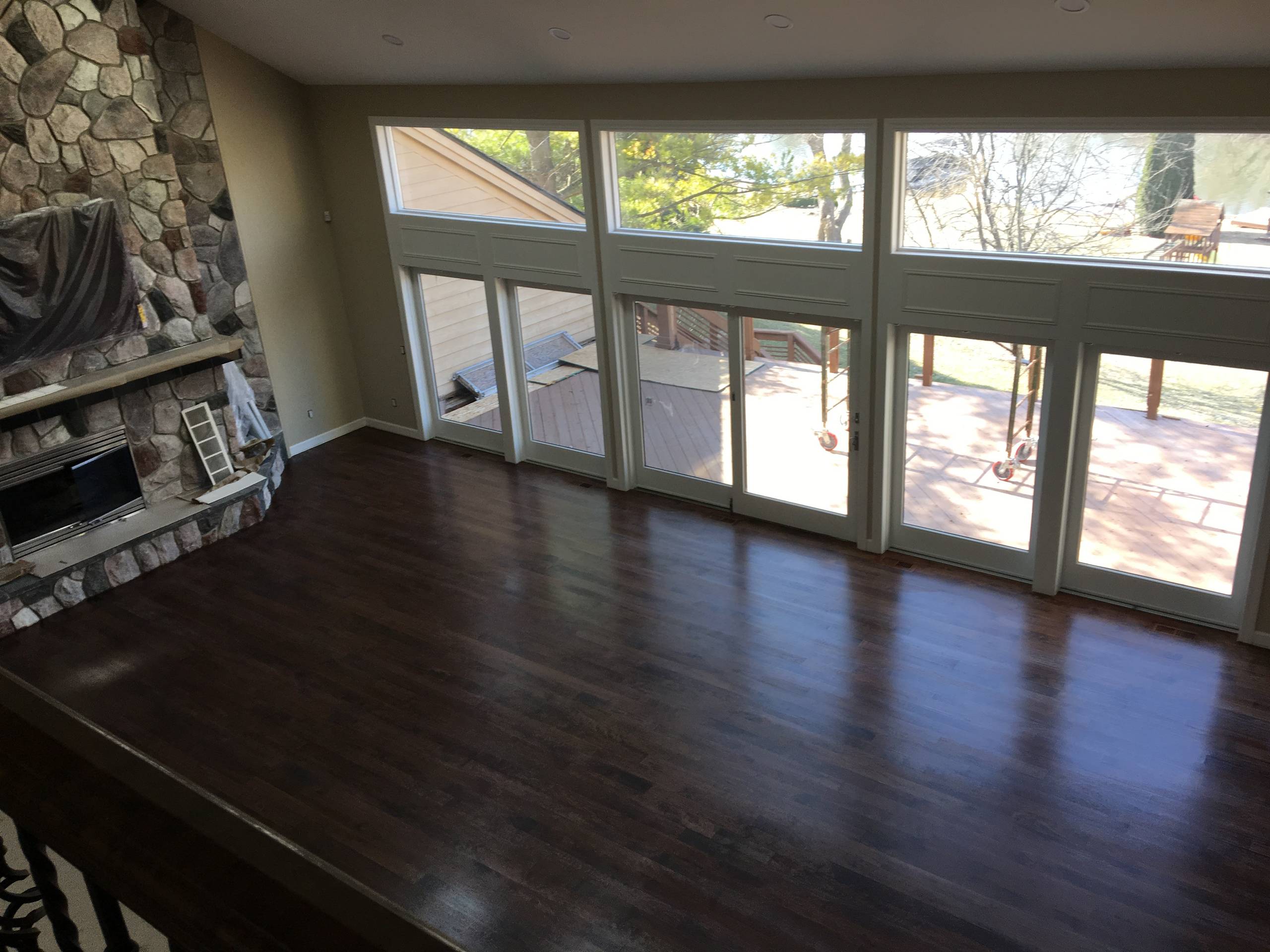 Oxbow Lake Hardwood Flooring and Windows