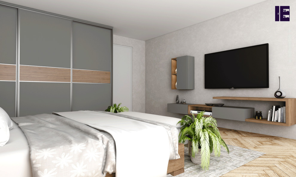 Idee per una grande camera da letto design