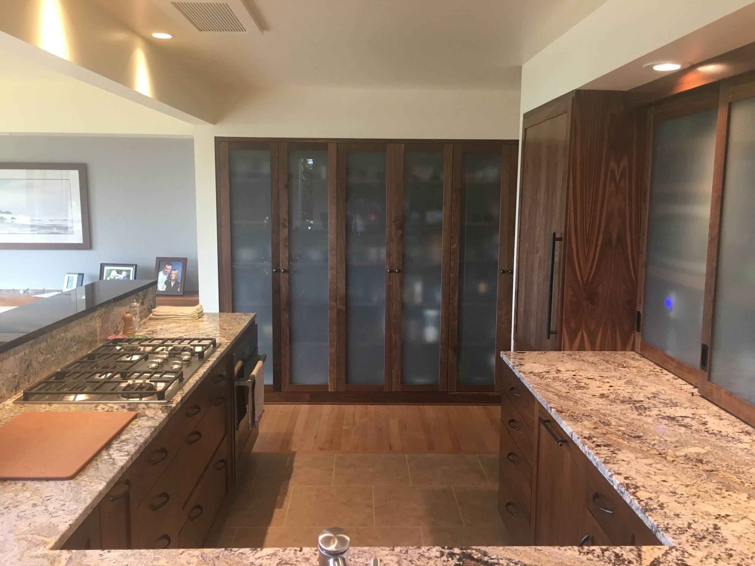 Bellevue/Kitchen Walnut Cabinets