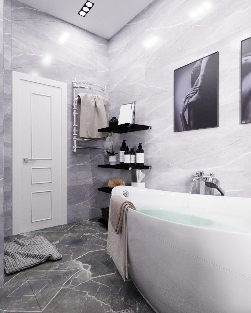 Ванная комната в загородном доме