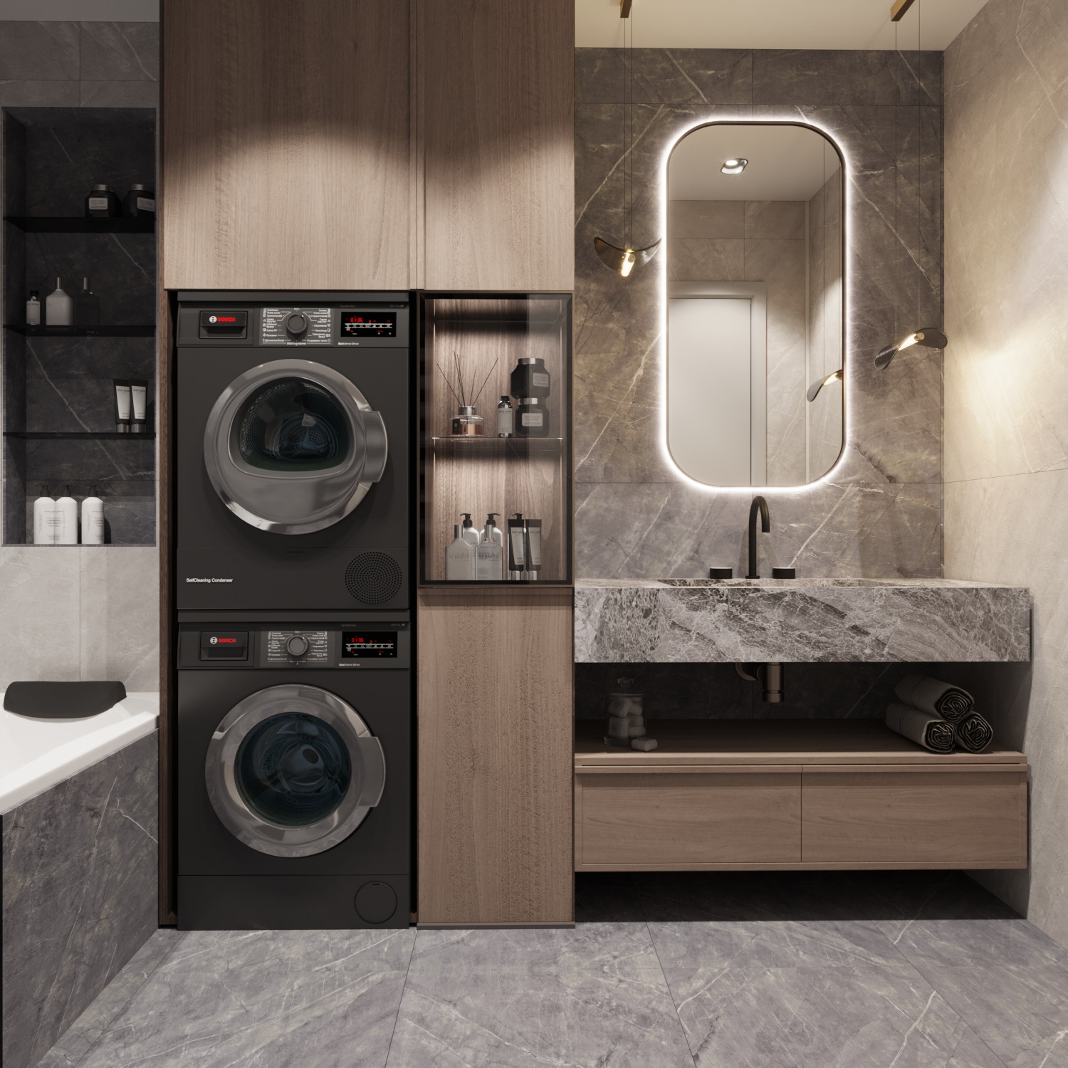 Дизайн-проект 3х комнатной квартиры в ЖК ОЗОН, площадью 98 м2