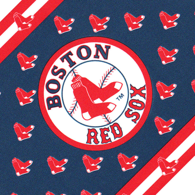 Mlb Baseball Boston Red Sox Accent Wallpaper Border Roll Contemporary Wall Decals By Obedding