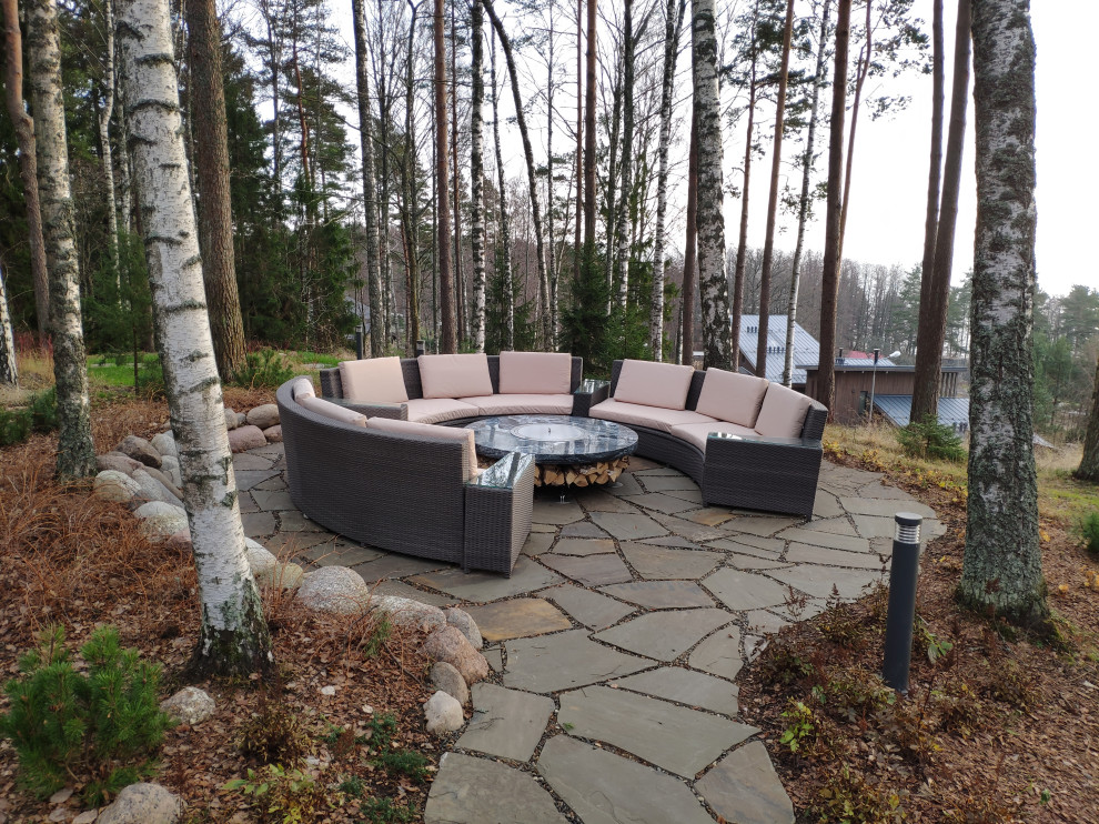 Зона отдыха с видом на Финский залив