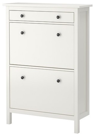 Ikea Hemnes Shoe Cabinet with 2 compartments in white