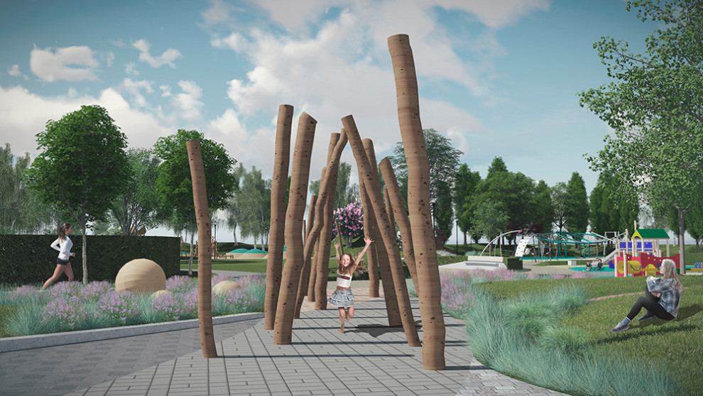 Концепция благоустройства и озеленения общественной территории в жилом комплексе