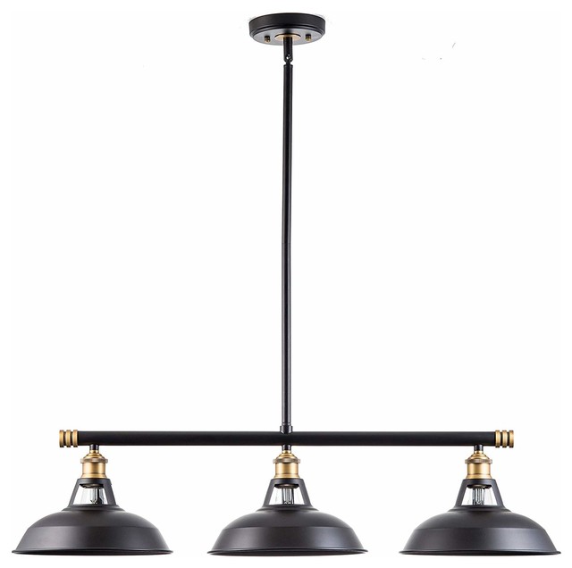 3 Lights Pendant Light Kitchen Island Black Antique Brass 3 Lights Pendant Light Kitchen Island Black Antique Brass Farmhouse Lighting By Lightingworld