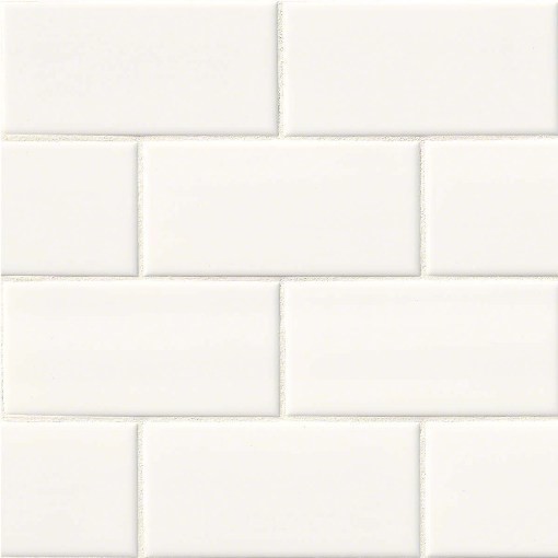 White Glossy Glazed Tile, Sample