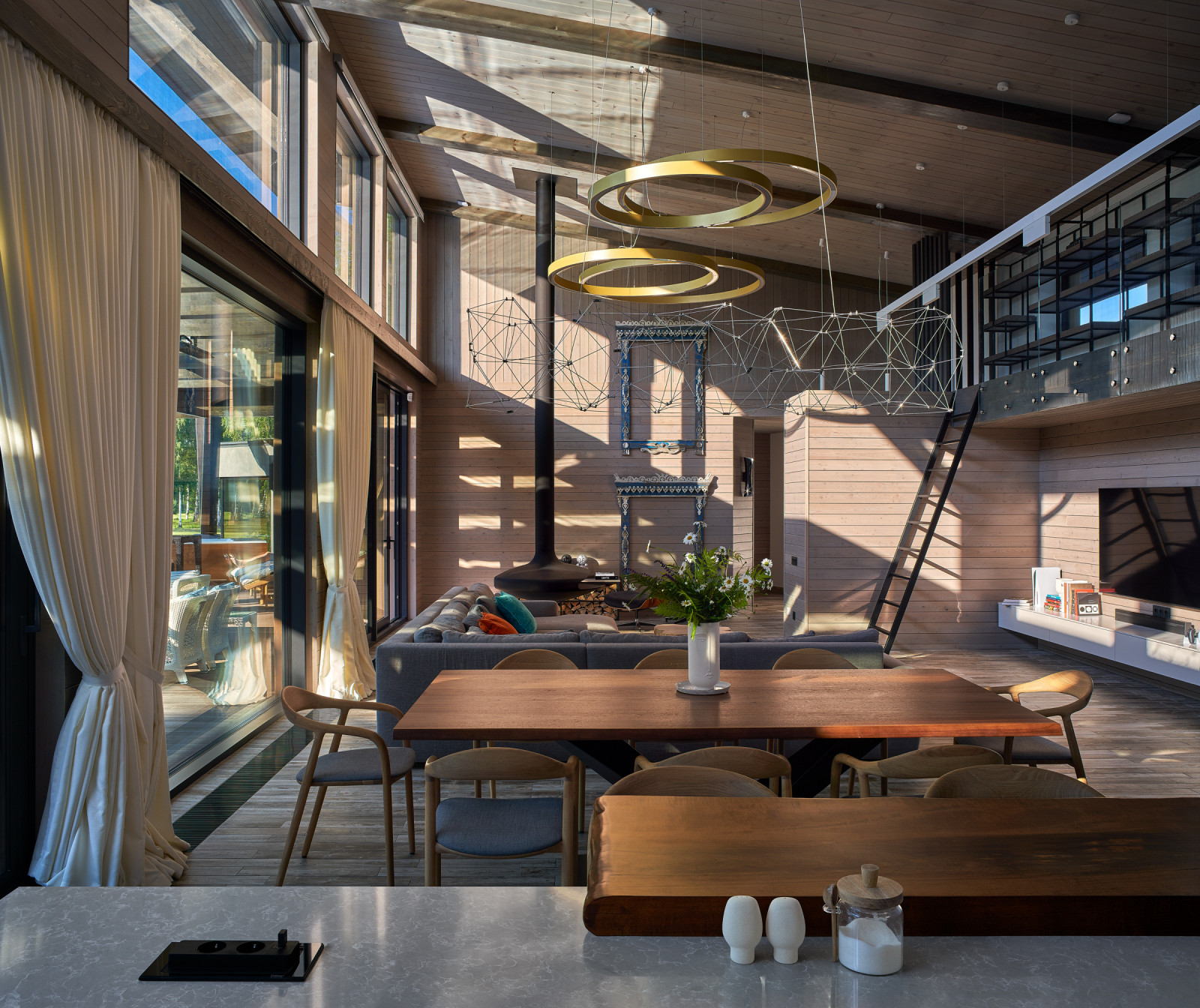 дом на гольф поле